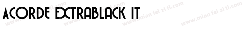 Acorde Extrablack It字体转换